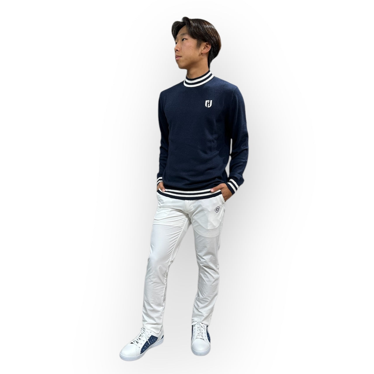 Mens BWB Sweater メンズニットセーター 伸縮性 おしゃれ 薄手 春