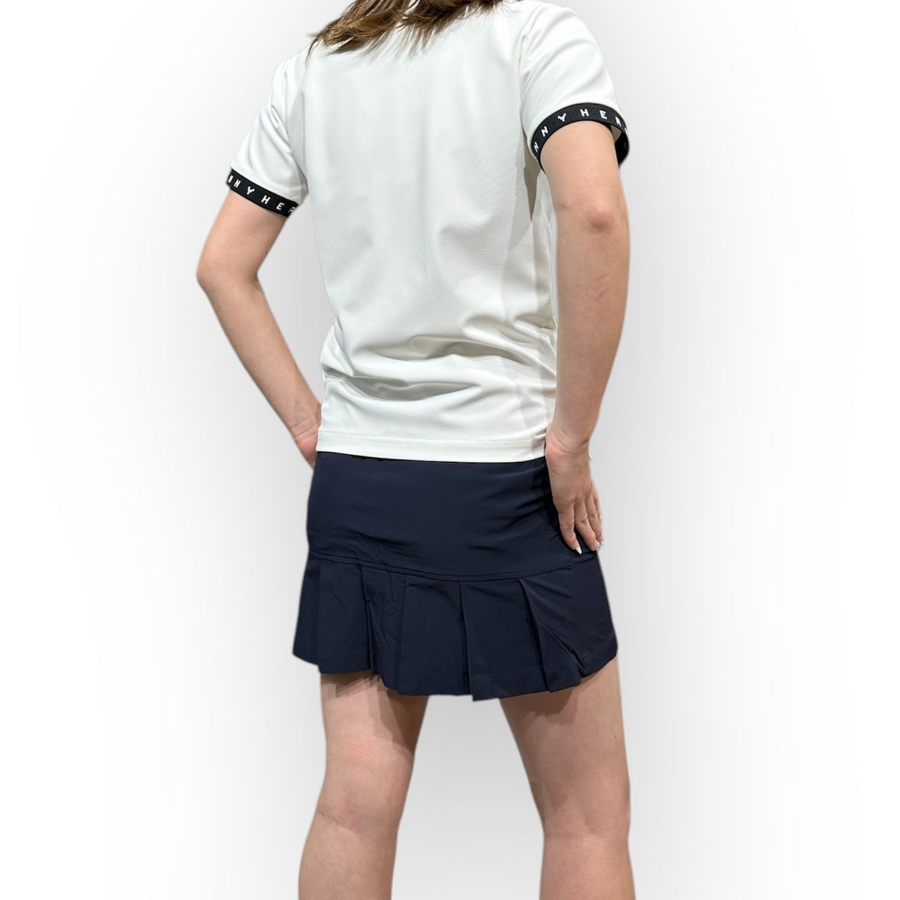 Ladies Elastic Flare Skirt 002 レディース ゴルフスカート 透け防止 伸縮性 フレアスカート レディースゴルフウェア