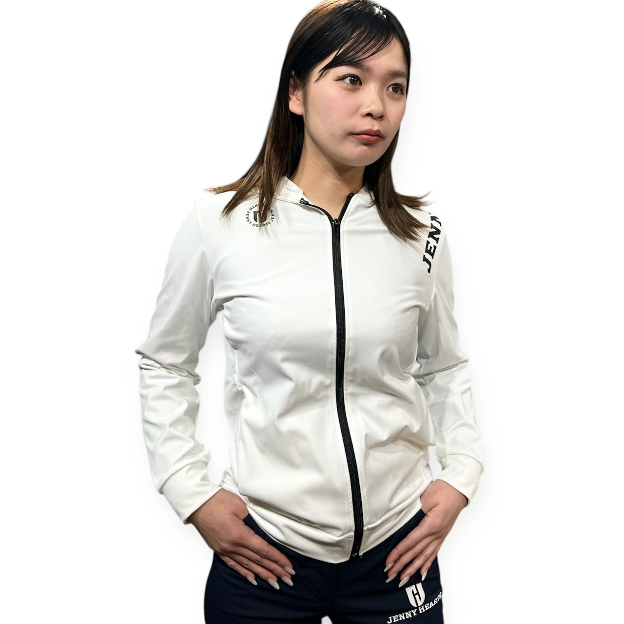 Ladies Smooth Hoodie レディースゴルフブルゾン 伸縮性抜群 なめらか肌触り
