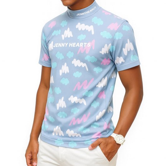 Men's Smooth Mock Doodle Golf Apparel, Mock Neck, Short Sleeves, Spring/Summer, Cool to the Touch, Highly Stretchy, Smooth to the Touch, Smooth Series