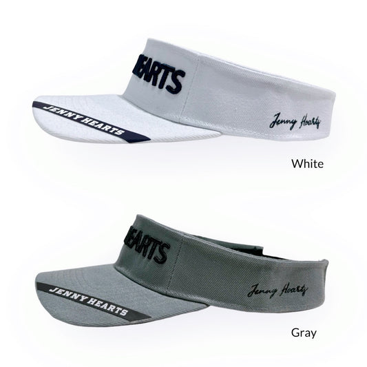 Unisex Visor JHF23VR White Gray Golf Visor for Men and Women, White and Gray