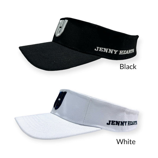 Unisex Visor JHF23VL White Black Golf Visor for Men and Women, White and Black