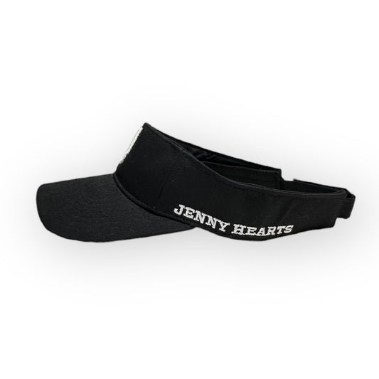 Junior Unisex Visor JHF23VL Black, Size Small, for Junior Golfers, Black and White Visor