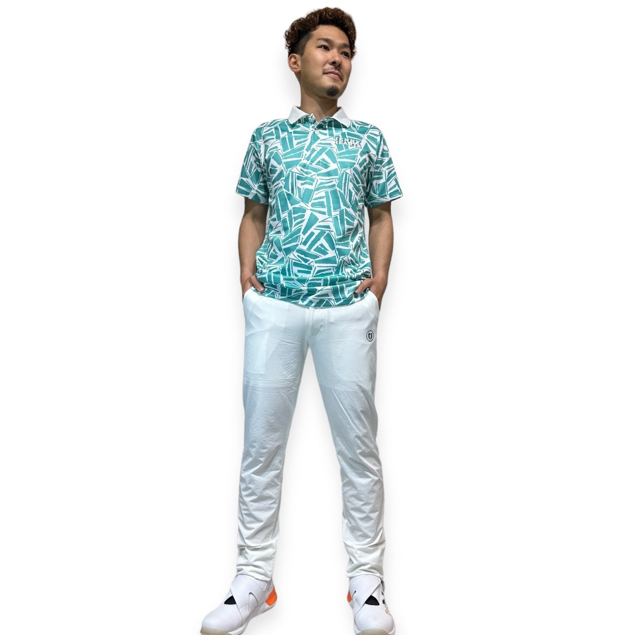Mens Polo Shirt Green ゴルフウェア メンズ ポロシャツ グリーン ゴルフウェア 速乾 伸縮性 爽やか 春夏