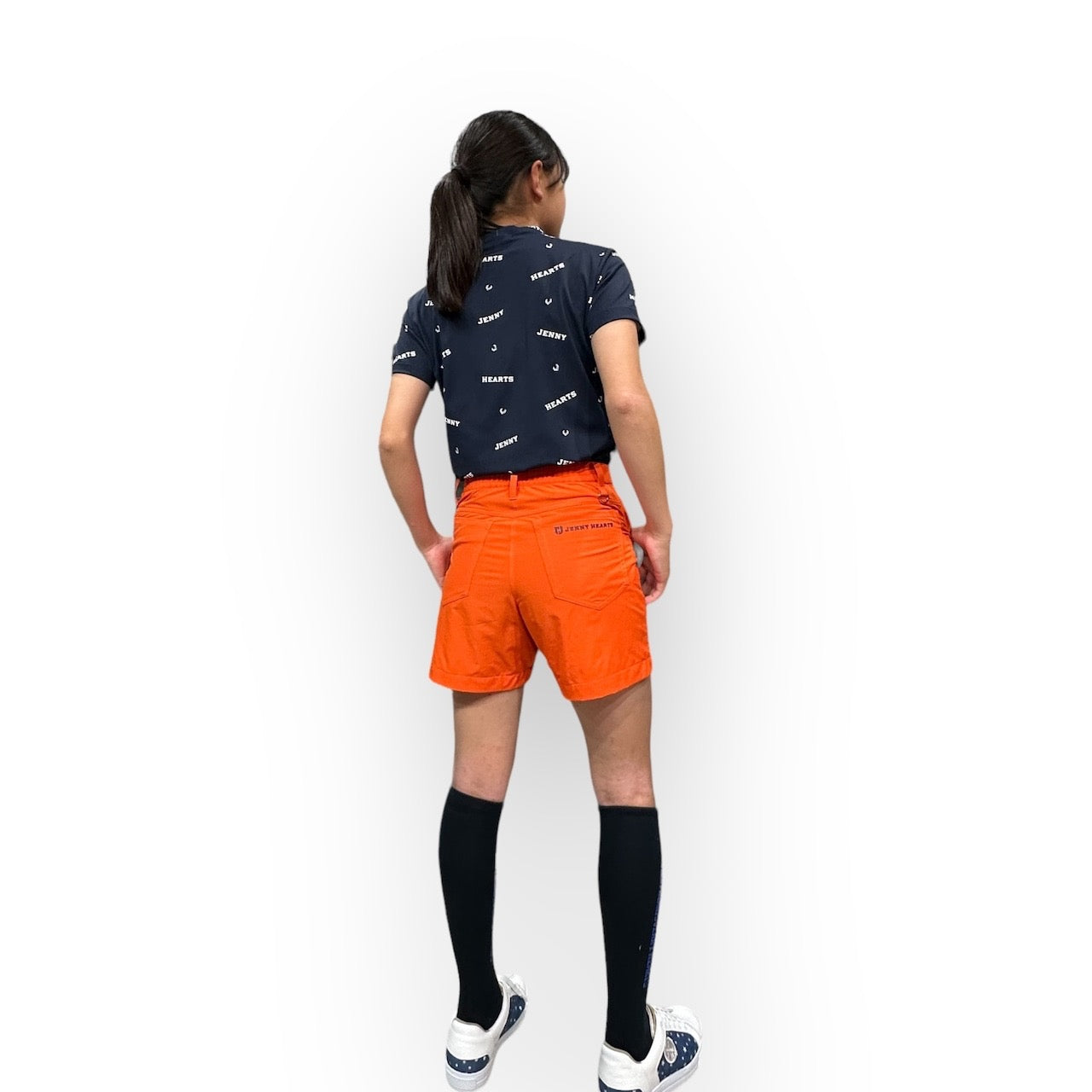 Ladies Smooth Mock Brand Logo ゴルフウェア レディース モックネック 半袖 接触冷感 なめらか肌触り UVカット 伸縮性高い おしゃれ 春夏