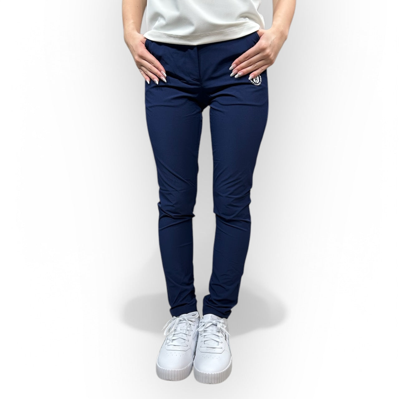 Ladies Slim Fiit Elastic Golf Pants 002 レディース ゴルフパンツ スリムフィット 春夏 人気商品