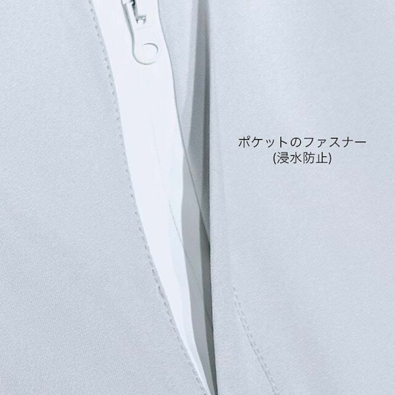 Unisex Rain Suit Light Grey JH-24R1001 ゴルフレインウェア ユニセックス 上下セット オールシーズン 撥水 防水