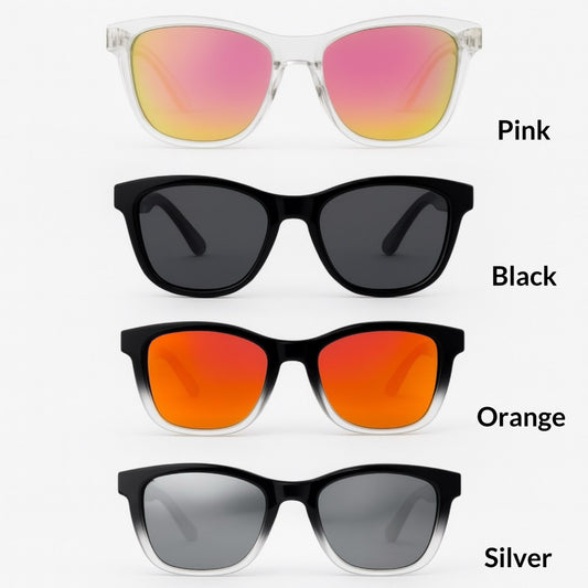 Polarized Sunglasses with UV400 Protection, Unisex, Mirrored Sunglasses, Sun Protection, UV Protection, Golf, Sports, Leisure, Stylish
