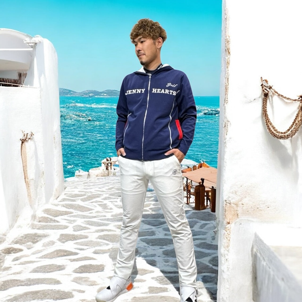 Mens Light Weight Knit Hoodie 軽量パーカー 伸縮性 速乾性 メンズゴルフウェア
