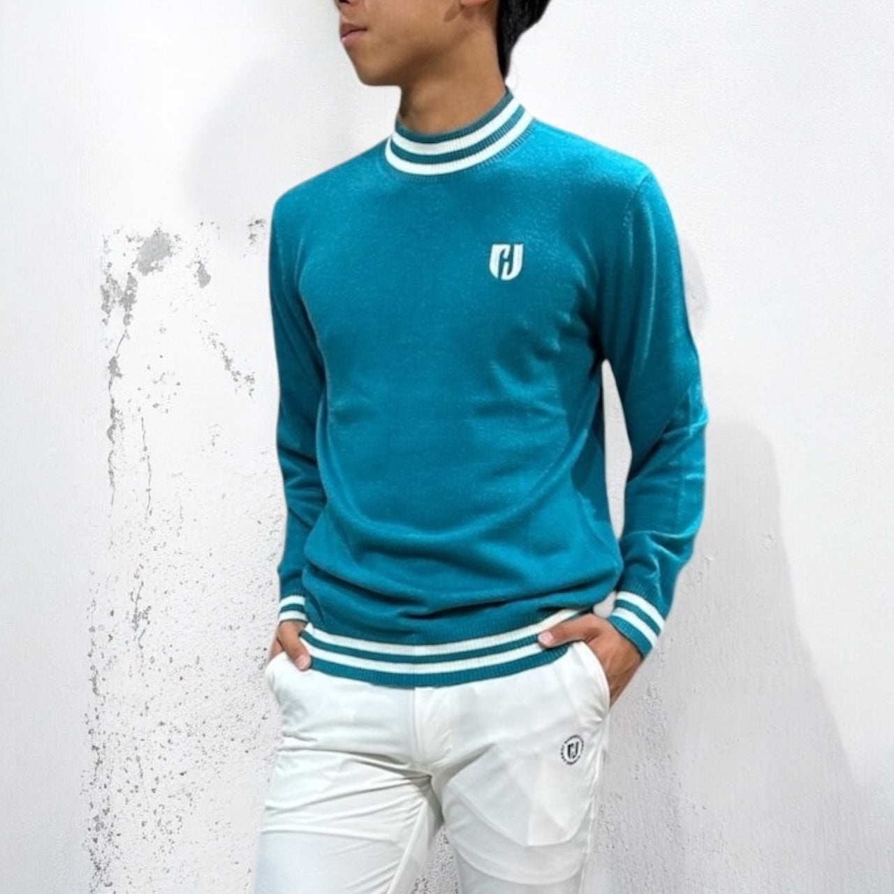 Mens BWB Sweater メンズニットセーター 伸縮性 おしゃれ 薄手 春