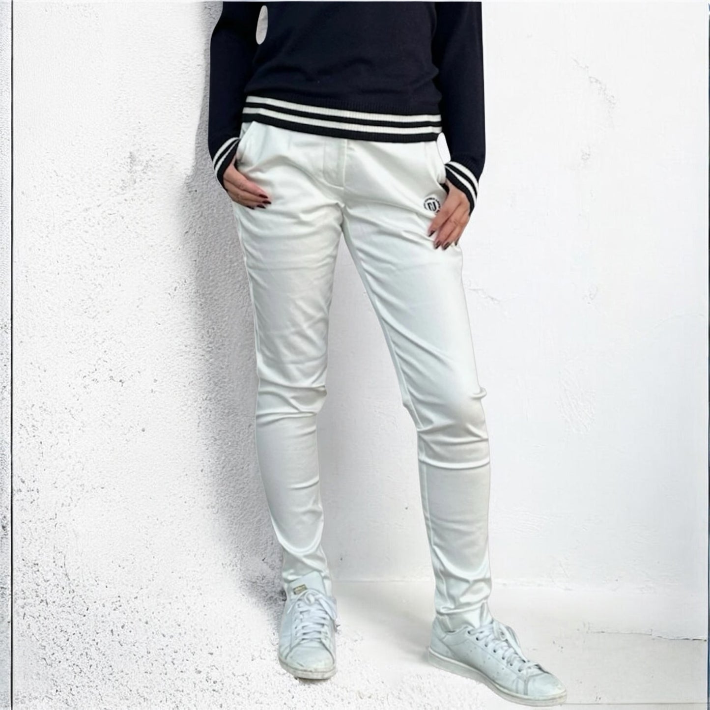 Ladies Premium Fit Stretch Pants 003 レディース ゴルフウェア パンツ 伸縮性 スリムフィット 春