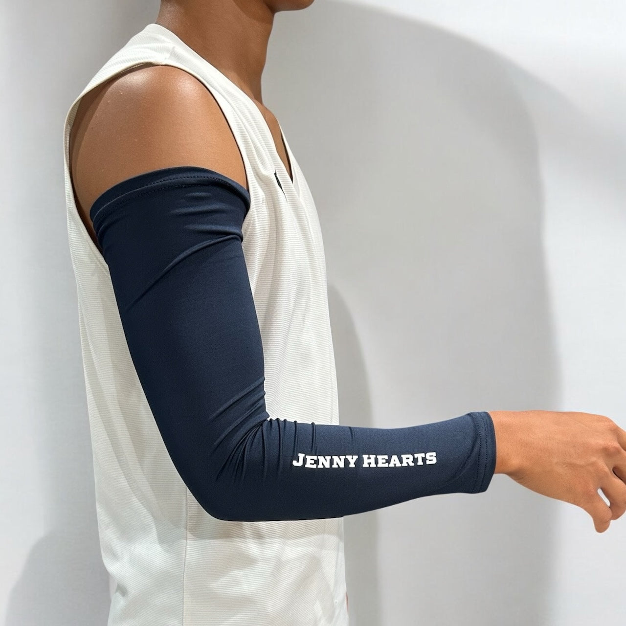 Mens Arm Cover アームカバー メンズゴルフウェア 白 黒 ネイビー 45.3cm インナー