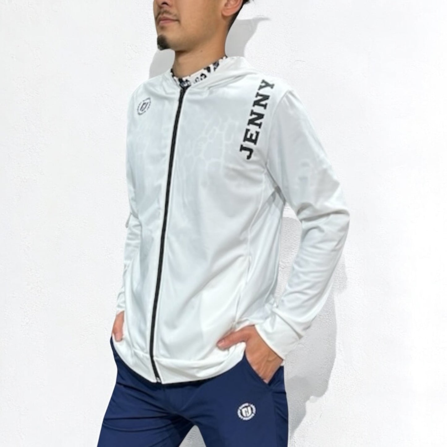 Mens Smooth Hoodie メンズゴルフウェア ブルゾン パーカー なめらか肌触りブルゾン フード付き 伸縮性 おしゃれ