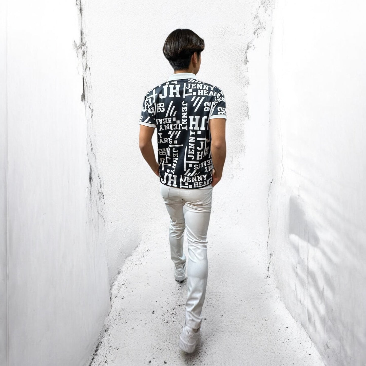 \新発売/Mens Polo Shirt Logotipo メンズゴルフウェア ポロシャツ 半袖 ストレッチ 速乾 通気性 肌触りなめらか UVカット おしゃれ 可愛い 春夏