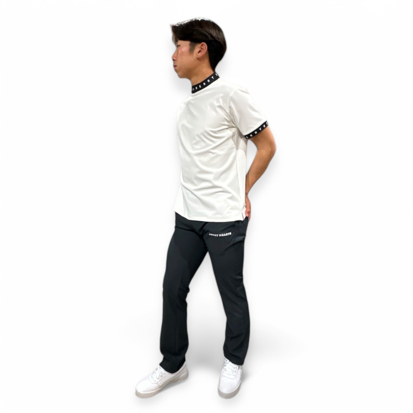 \新発売/Mens Grosgrain Mock Neck メンズゴルフウェア グログラン ストレッチ 肌触りなめらか 速乾 UVカット 透け防止 シンプル おしゃれ 高品質 高機能 おすすめ プレゼント 日本製