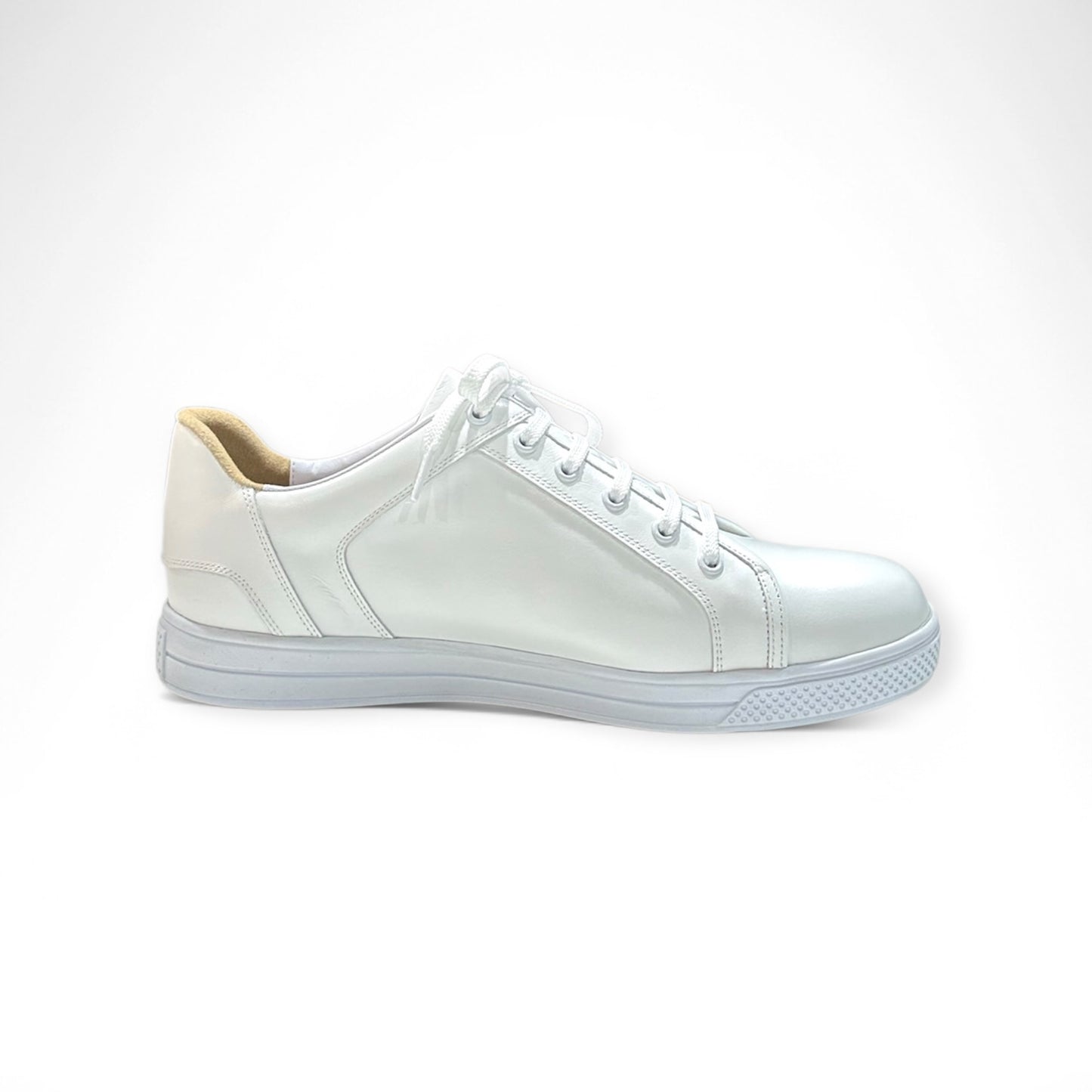 \7月17日発送/Ladies Golf Shoes Azasコラボ 002 スパイクレス 本革 白 レディース ゴルフ シューズ ツアープロ愛用