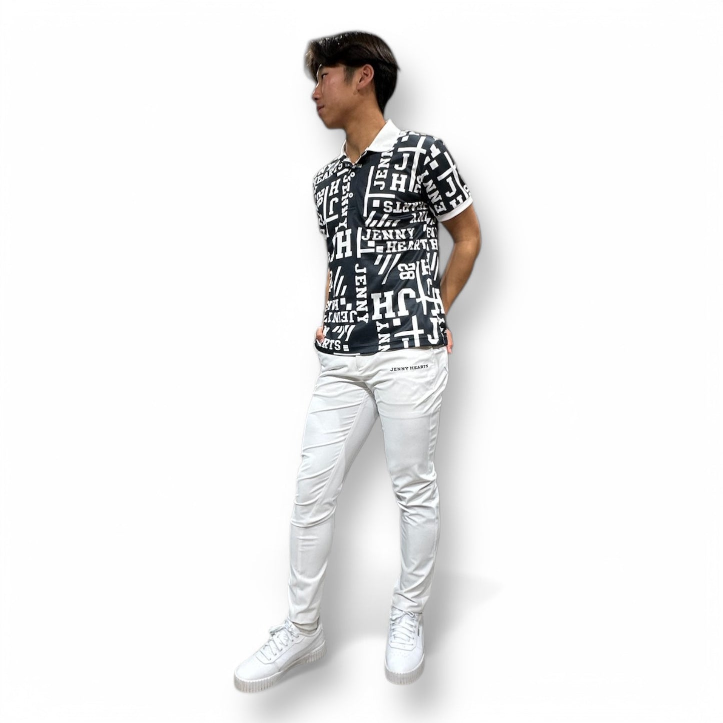 \新発売/Mens Polo Shirt Logotipo メンズゴルフウェア ポロシャツ 半袖 ストレッチ 速乾 通気性 肌触りなめらか UVカット おしゃれ 可愛い 春夏