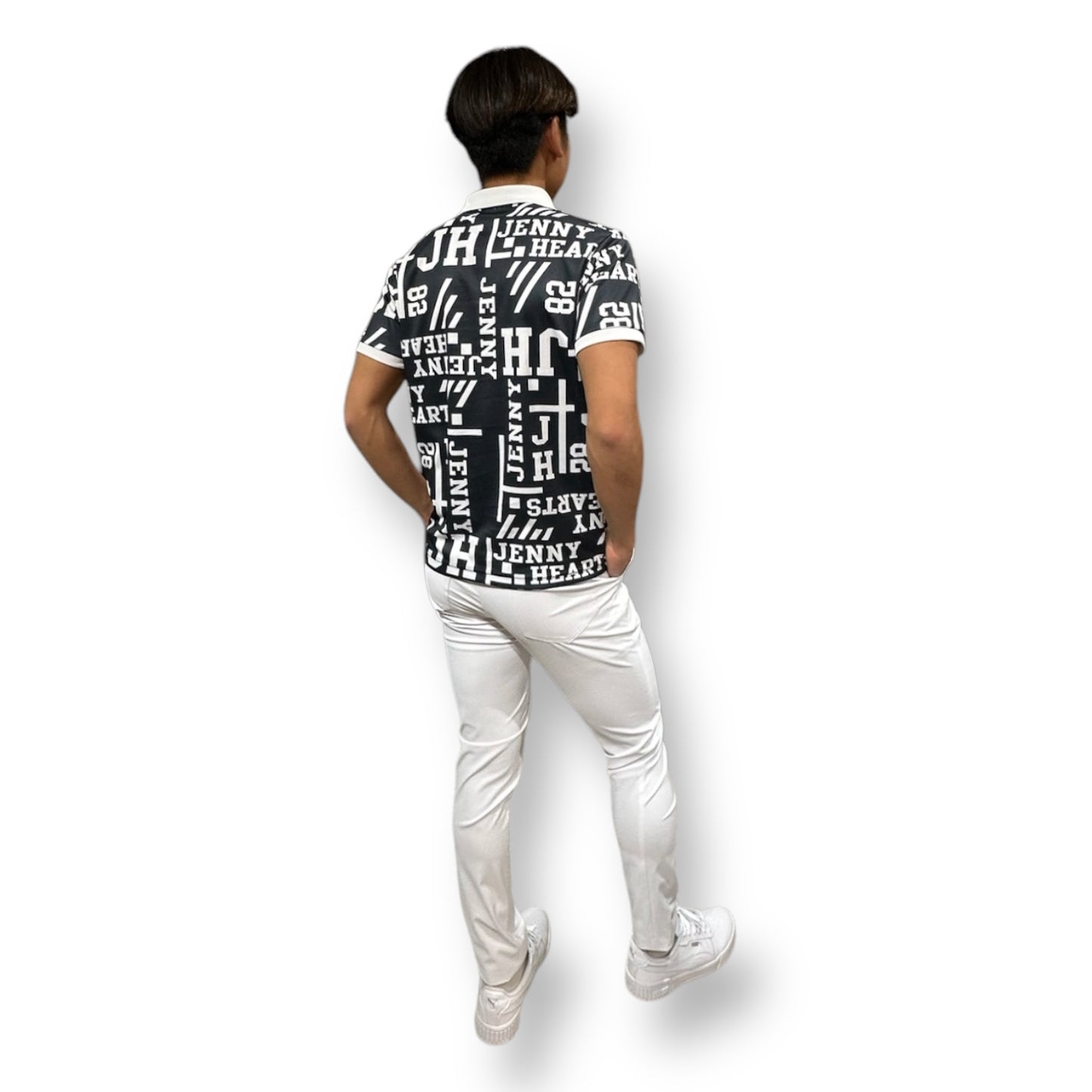 \新発売/Mens Polo Shirt Logotipo メンズゴルフウェア ポロシャツ 半袖 ストレッチ 速乾 通気性 肌触りなめらか UVカット おしゃれ 可愛い 春夏