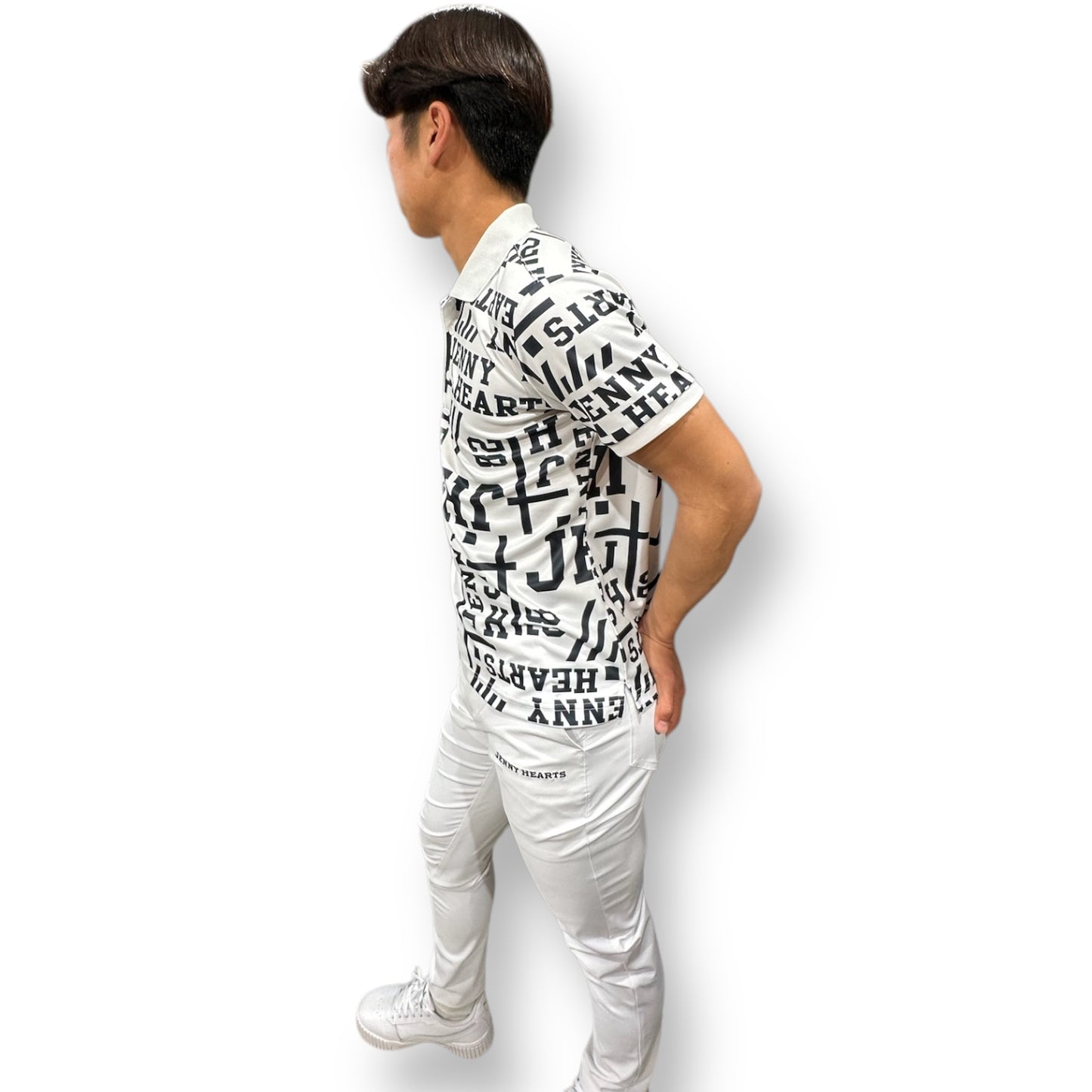 \新発売/Mens Polo Shirt Logotipo メンズゴルフウェア ポロシャツ 半袖 ストレッチ 速乾 通気性 肌触りなめらか UVカット おしゃれ 可愛い 春夏