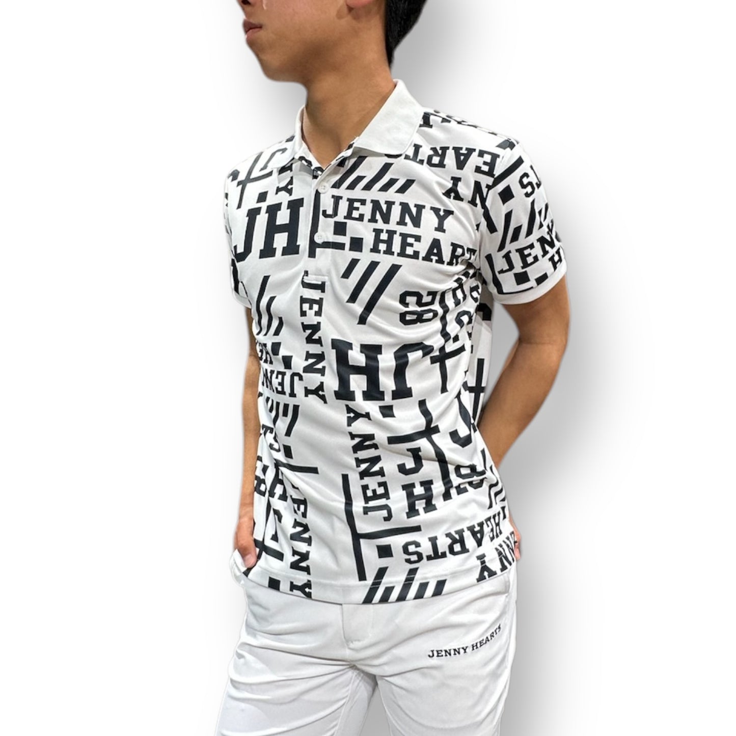 \新発売/Mens Polo Shirt Logotipo メンズゴルフウェア ポロシャツ 半袖 ストレッチ 速乾 通気性 肌触りなめらか UVカット おしゃれ 可愛い 春夏