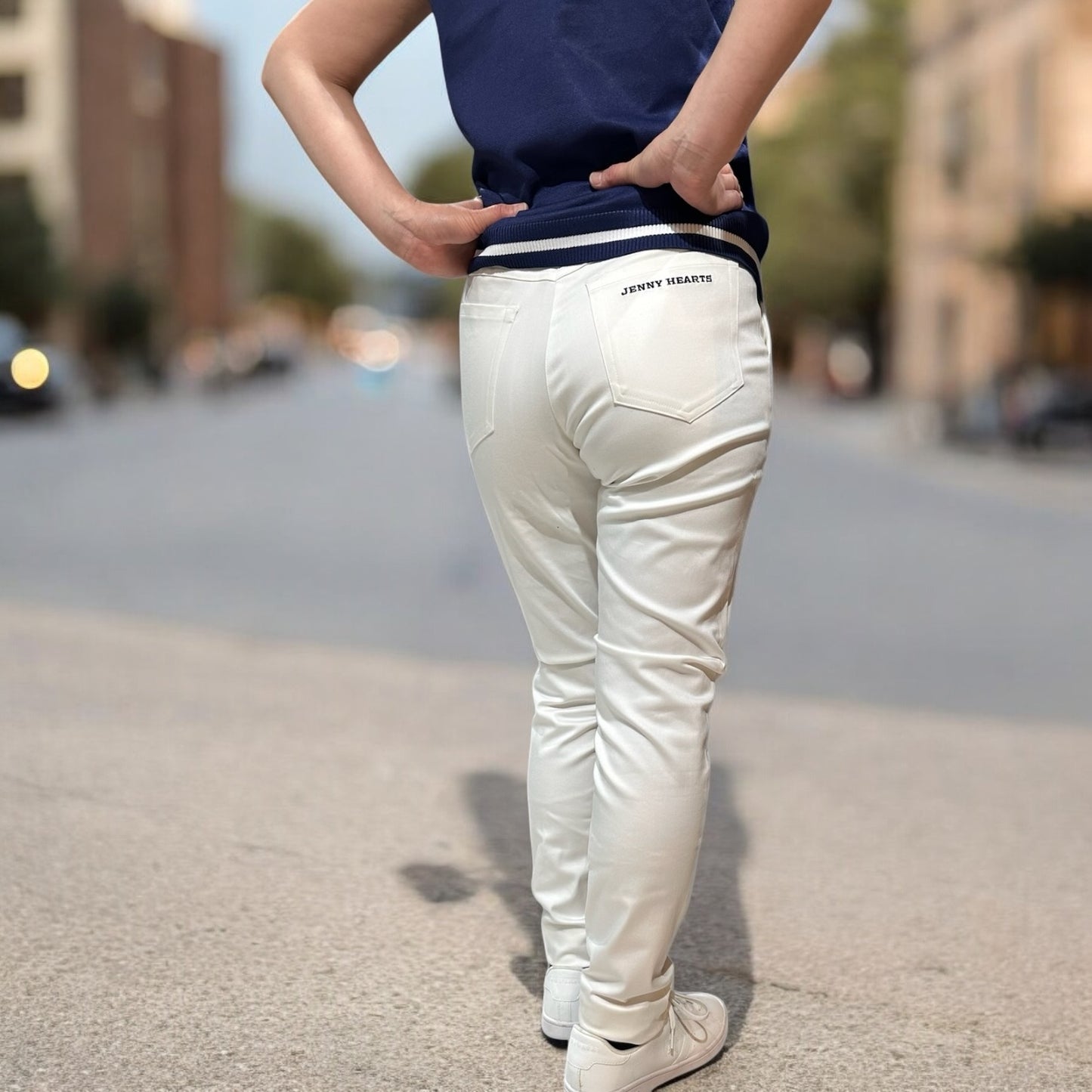 Ladies Premium Fit Stretch Pants 003 レディース ゴルフウェア パンツ 伸縮性 スリムフィット 春