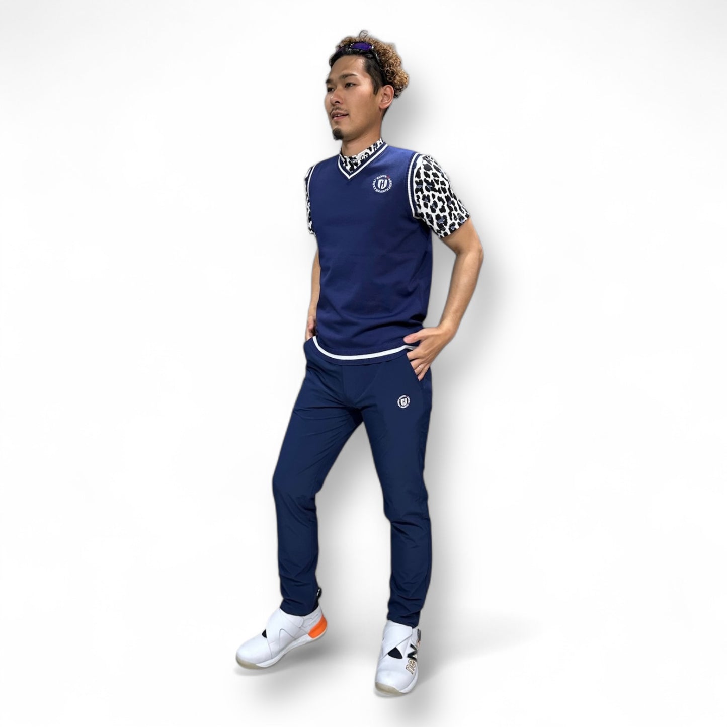 Mens Stylish Vest メンズゴルフベスト 軽量 速乾 UVカット ストレッチ ニット 春夏 ゴルフウェア メンズ