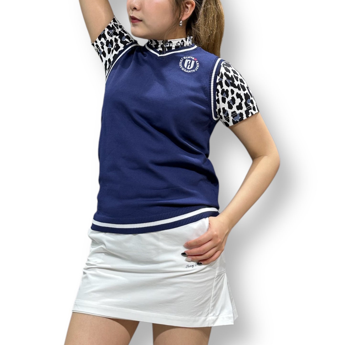Ladies Stylish Vest レディースゴルフベスト 薄手 ニット 軽量 ストレッチ 速乾 UVカット ゴルフウェア レディース おしゃれ 春夏 ゴルフ女子