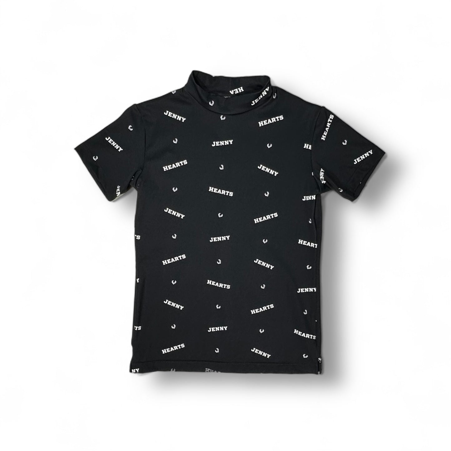 Ladies Smooth Mock Brand Logo ゴルフウェア レディース モックネック 半袖 接触冷感 なめらか肌触り UVカット 伸縮性高い おしゃれ 春夏