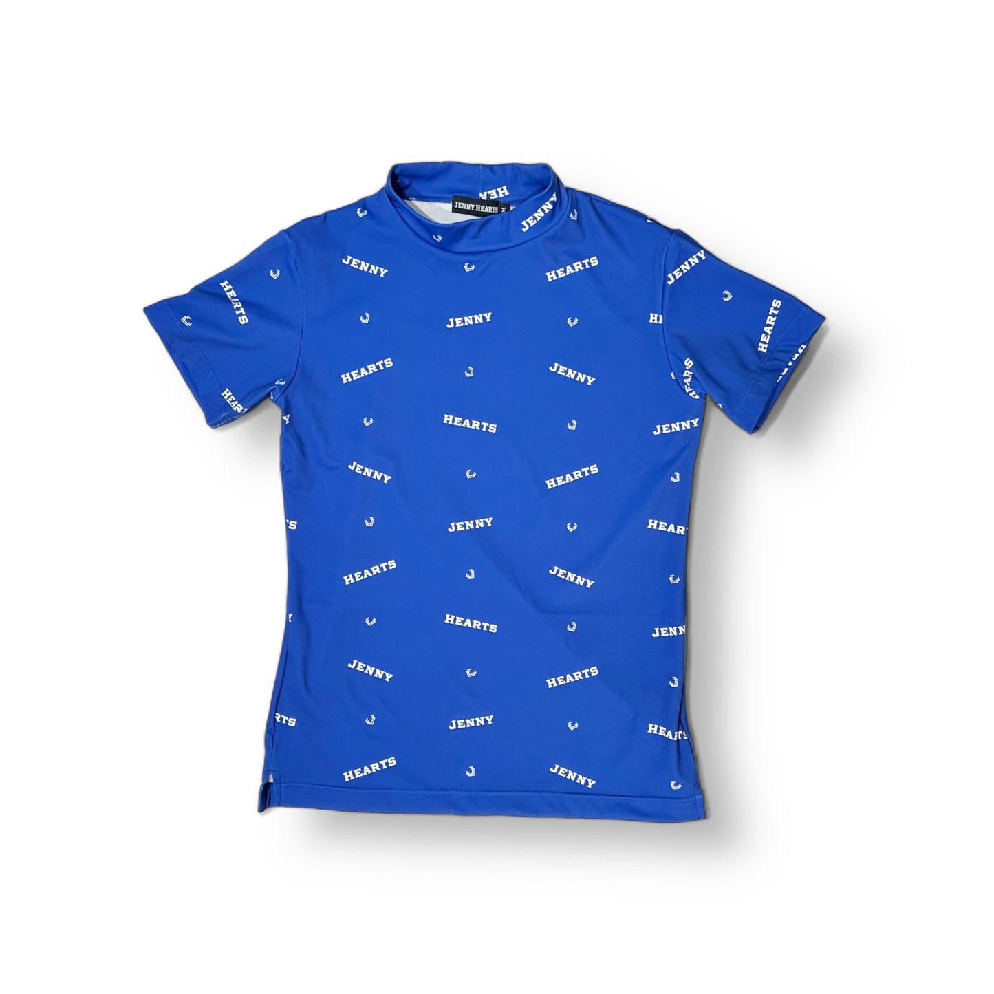 Ladies Smooth Mock Brand Logo ゴルフウェア レディース モックネック 半袖 接触冷感 なめらか肌触り UVカット 伸縮性高い おしゃれ 春夏