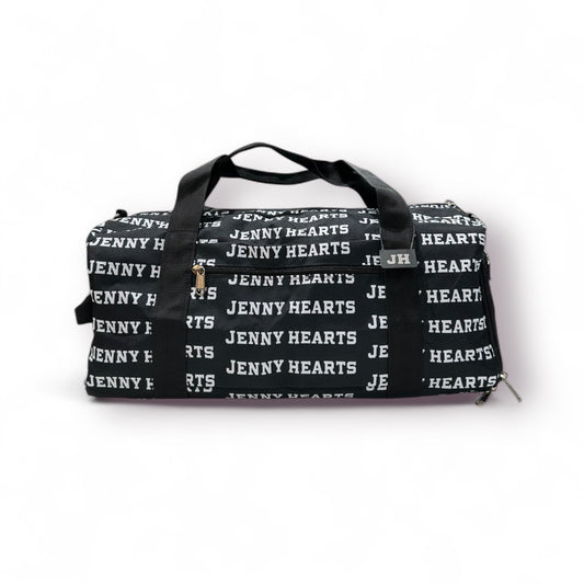 25L Golf Boston Bag, Unisex, with Shoe Storage, Shoulder Strap, Brand Logo, Black