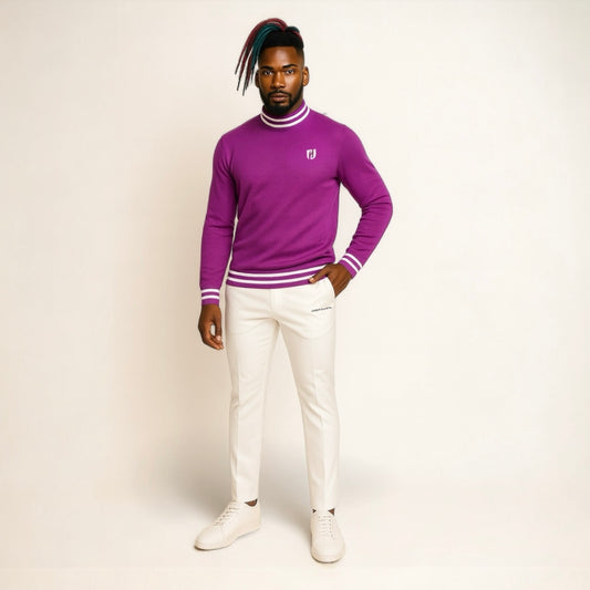 Men's BWB Sweater: Stylish, lightweight, and stretchy knit sweater for fall and winter.