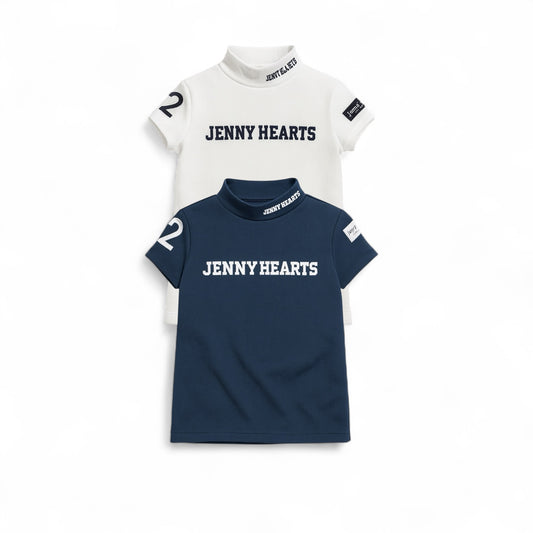 Recommended: Junior Girls' Waffle Mock Neck Golf Wear. This stylish, cotton-touch, cool, and opaque design is available in sizes 130cm, 140cm, and 150cm. Cute and recommended.