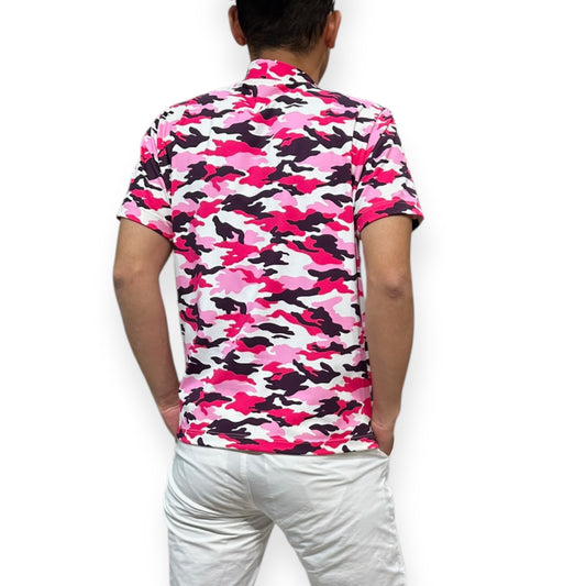 Men's Smooth Mock Camouflage Camouflage Jacket, Cool to the Touch, Smooth to the Touch, Stylish Spring/Summer Golf Wear