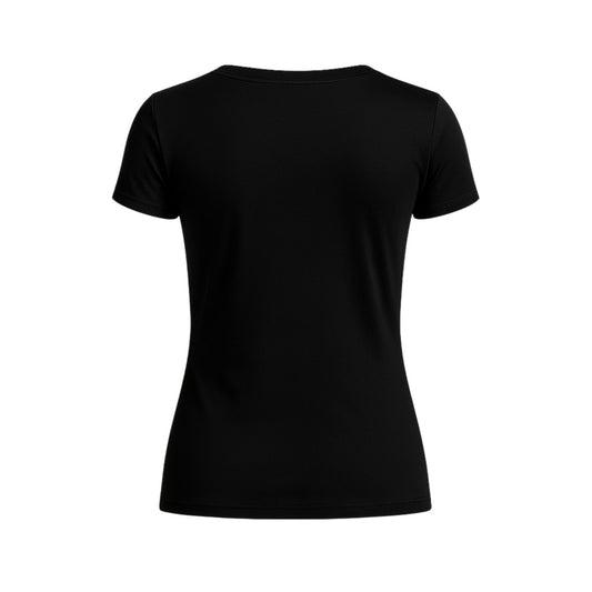 Women's Inner Shirt, Short Sleeve, Round Neck, Crew Neck, White, Black, Junior Golf Wear