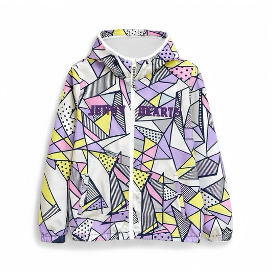 Unisex Golf Blouson Pleasurable Custom Ver. Golf Apparel for Men and Women, Double-Zip Blouson Jacket with Hoodie, Fall/Spring