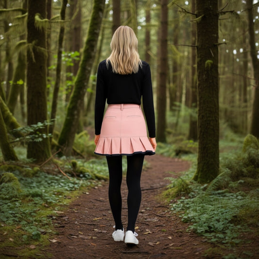 Ladies' Elastic Flare Skirt, Custom Version. Women's Golf Skirt, Non-See-Through, Elastic Flare Skirt, Women's Golf Wear