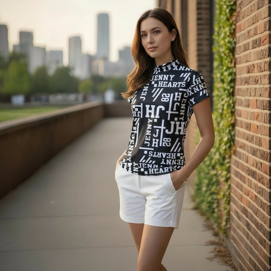 Women's Mock Neck Logotipo