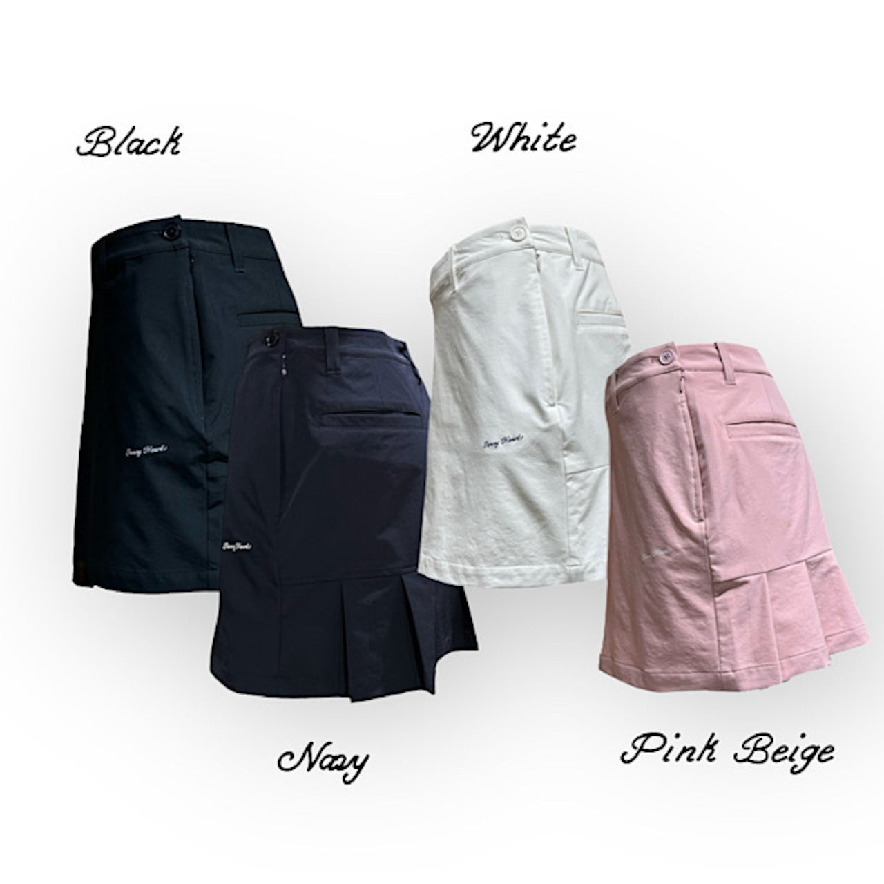 Ladies Elastic Flare Skirt 002 レディース ゴルフスカート 透け防止 伸縮性 フレアスカート レディースゴルフウェア