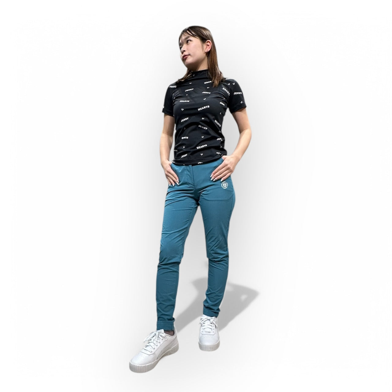 Ladies Slim Fiit Elastic Golf Pants 002 レディース ゴルフパンツ スリムフィット 春夏 人気商品