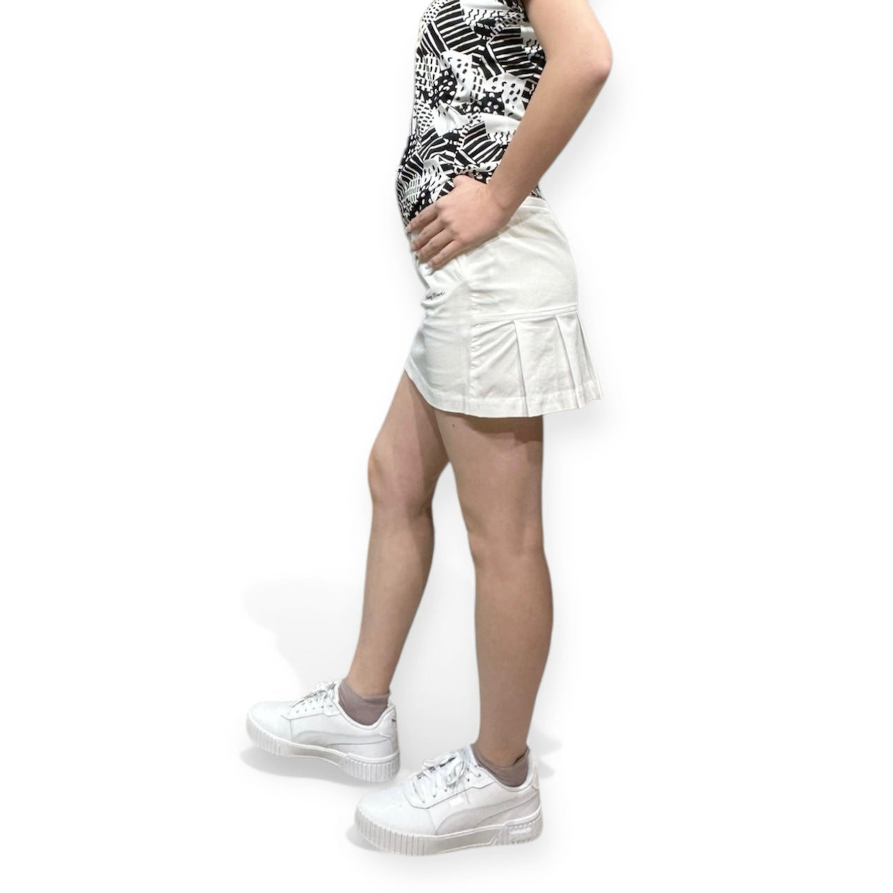 Ladies Elastic Flare Skirt 002 レディース ゴルフスカート 透け防止 伸縮性 フレアスカート レディースゴルフウェア