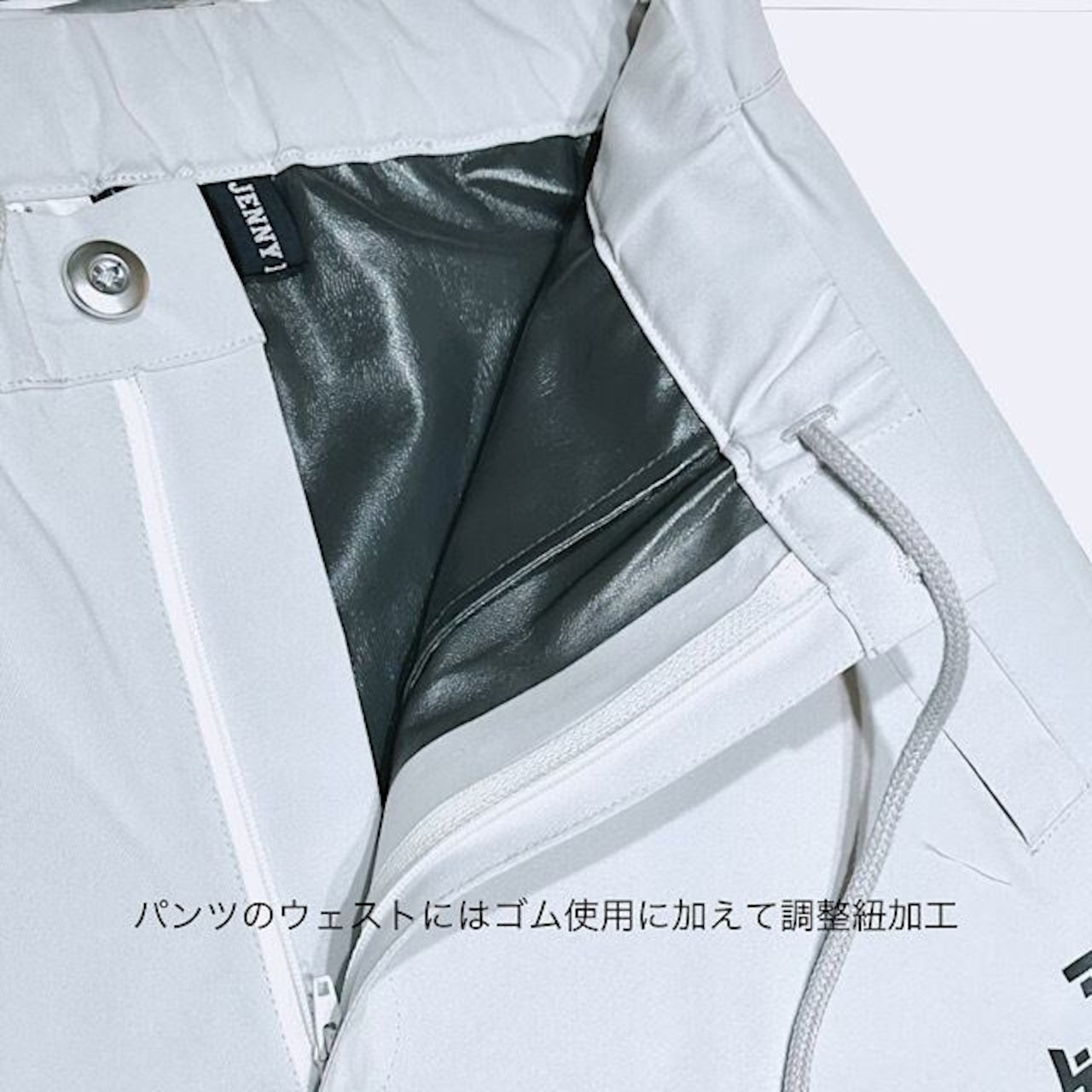 Unisex Rain Suit Light Grey JH-24R1001 ゴルフレインウェア ユニセックス 上下セット オールシーズン 撥水 防水