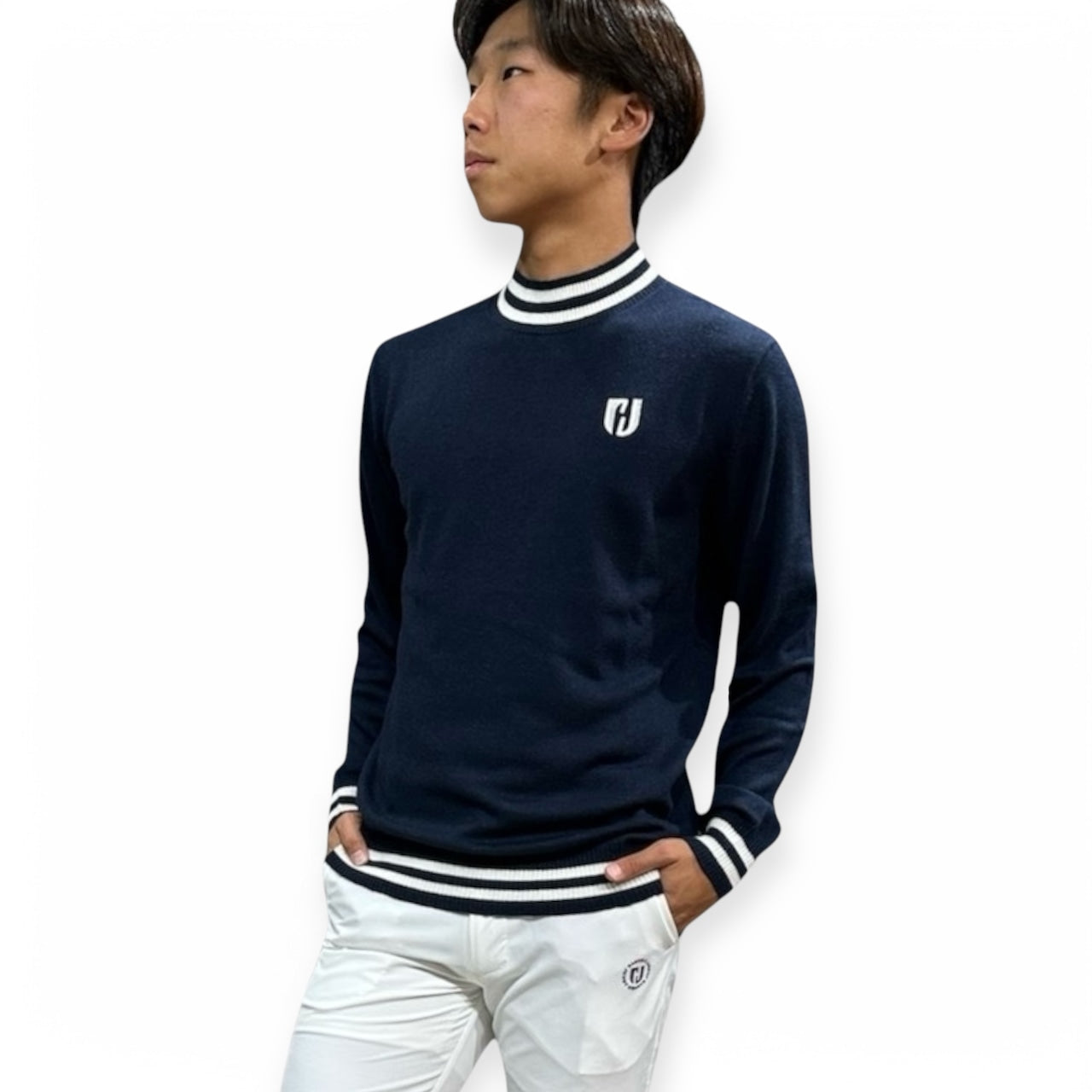 Mens BWB Sweater メンズニットセーター 伸縮性 おしゃれ 薄手 春