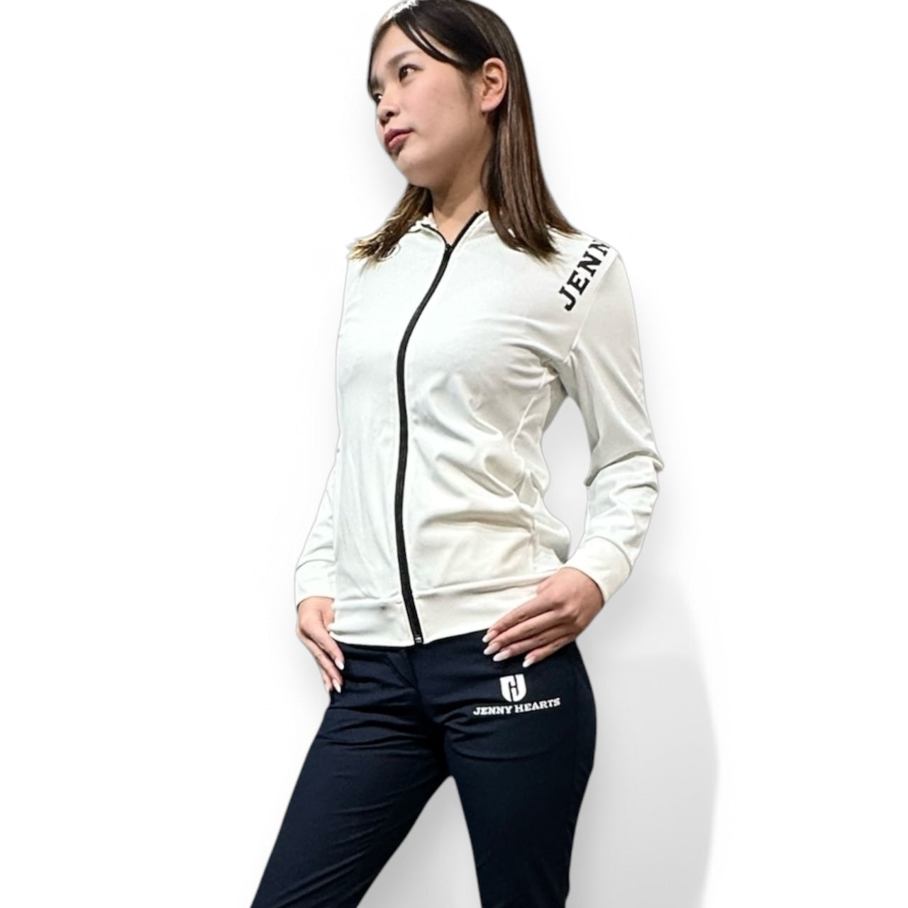Ladies Smooth Hoodie レディースゴルフブルゾン 伸縮性抜群 なめらか肌触り