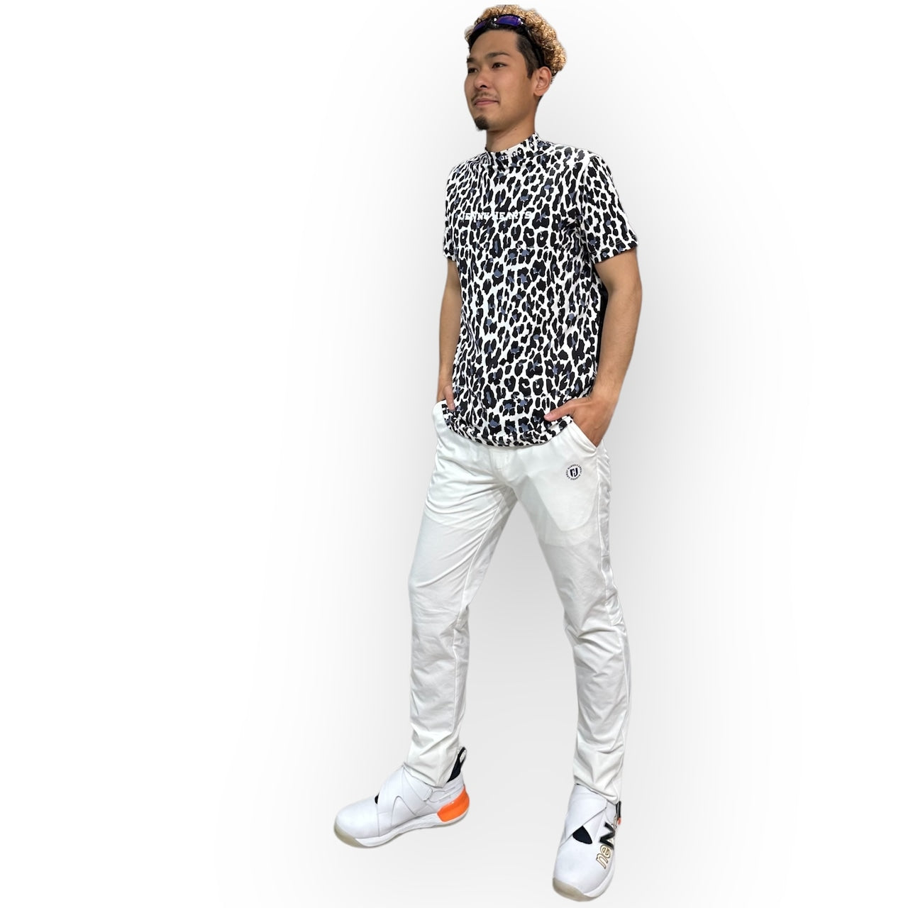Mens Slim Fit Elastic Golf Pants 002 メンズ ゴルフパンツ スリムフィット 春夏