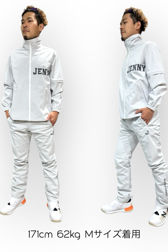 Unisex Rain Suit Light Grey JH-24R1001 ゴルフレインスーツ ユニセックス 上下セット オールシーズン 撥水 防水 カッパ
