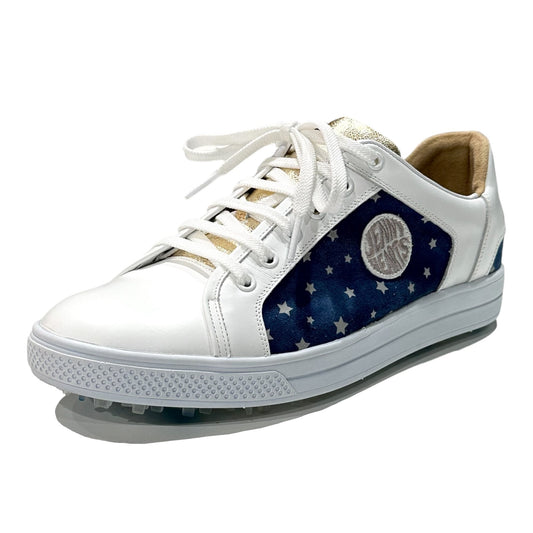 Ladies Golf Shoes Azasコラボ 001 スパイクレス 本革 レディース ゴルフシューズ