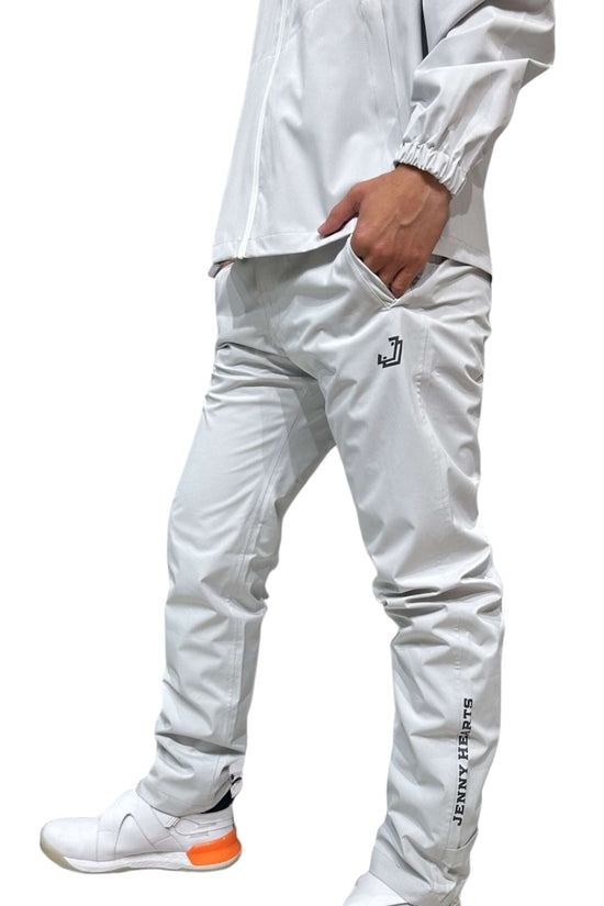 Unisex Rain Suit Light Grey JH-24R1001 ゴルフレインスーツ ユニセックス 上下セット オールシーズン 撥水 防水 カッパ