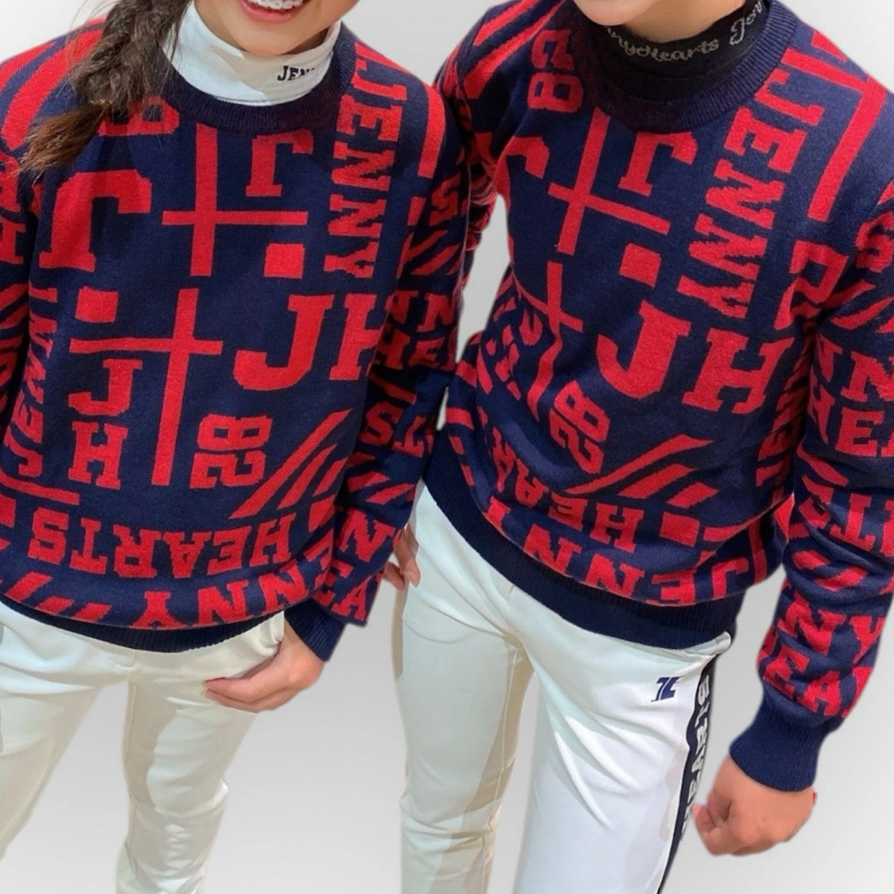 ジュニア ゴルフ セーター ウール混 冬 ユニセックス ボーイズ ガールズ 子供服 キッズ 長袖 ジュニアファッション 暖かい オシャレ