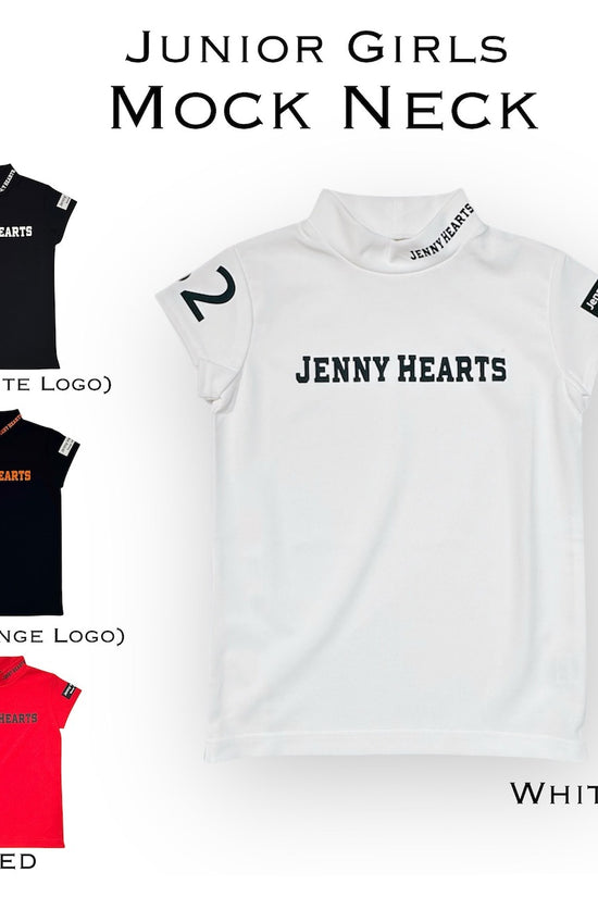 ＼おすすめ／Junior Girls Dry Mock Neck ドライタッチ 伸縮性良 ジュニアゴルフウェア ガールズ モックネック 130cm 140cm 150cm