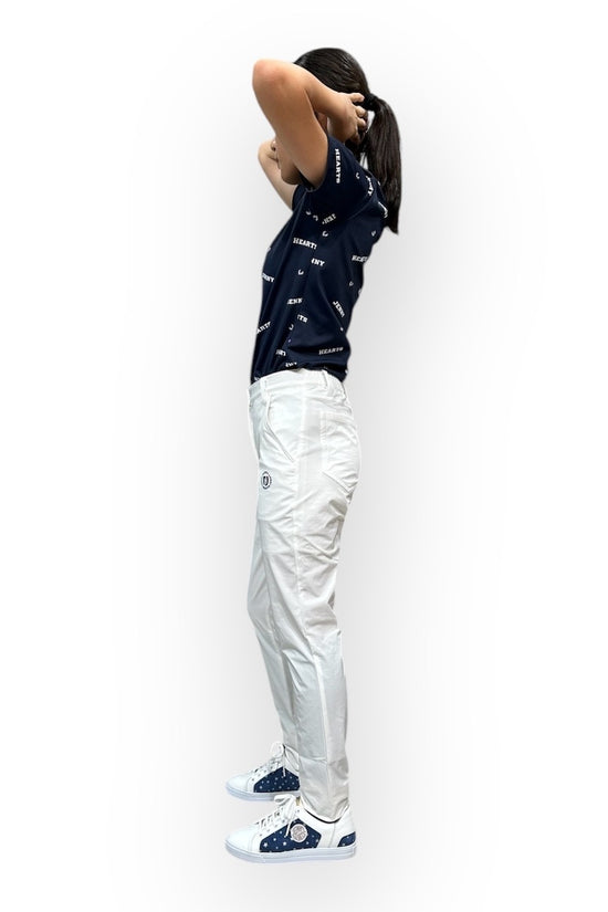 Junior Girls Elastic Pants 002 ガールズ ゴルフパンツ 伸縮性 スタイリッシュ 春夏 140cm 150cm 155cm ジュニアゴルフウェア